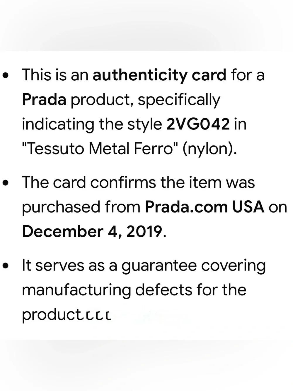 Prada Tessuto Metallic Technical Tote